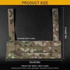 Signal & Steel MOLLE Expansion Panel for Chest Rigs – Tactical Front Mount Plate for Navigation & Phone Panels