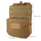 Signal & Steel MOLLE Hydration Backpack – Tactical Plate Carrier Water Carrier (EDC Hydration Pack)