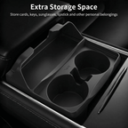 Silicone Center Console Cup Holder Insert for Model 3 & Model Y | Anti-Spill