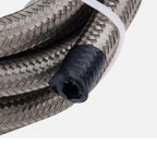 10AN/8AN/6AN Fitting Stainless Steel Braided Oil Fuel Hose Line Kit 5Feet Silver