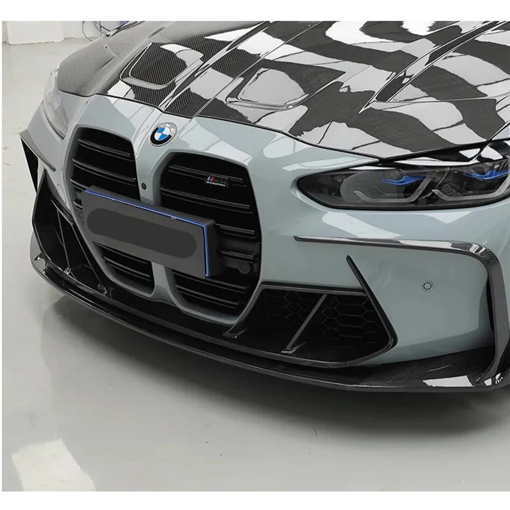 Prepreg Carbon Fiber PT Style Front Bumper Trim for BMW G8X G80 M3 G82 G83 M4