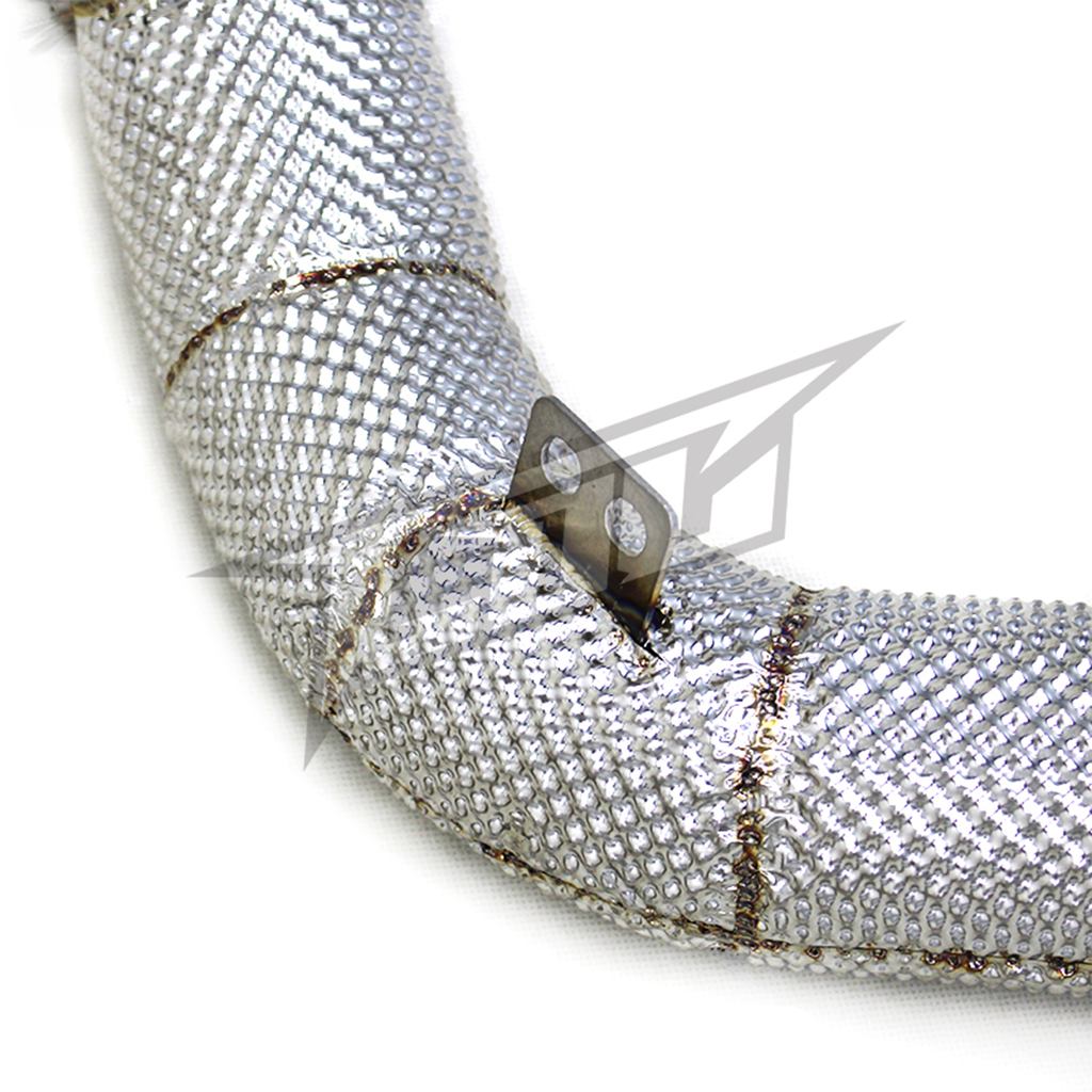 Stainless Catted Downpipe Heat Shield for BMW M5 F90 4.4T