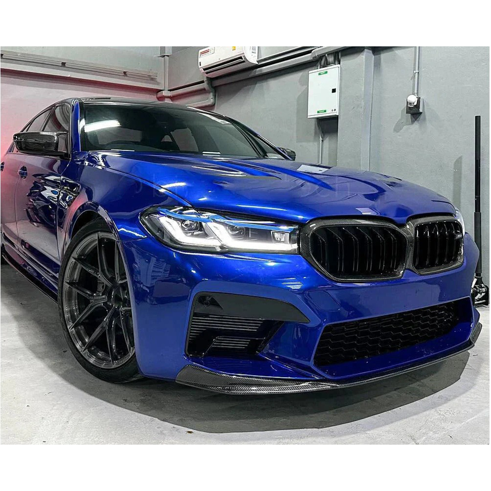 Carbon Fiber CS Style Front Lip for BMW F90 M5 LCI