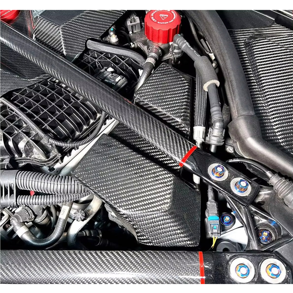 Dry Carbon Fiber Full Engine Bay Cover Kit for BMW G80 M3 G82 M4