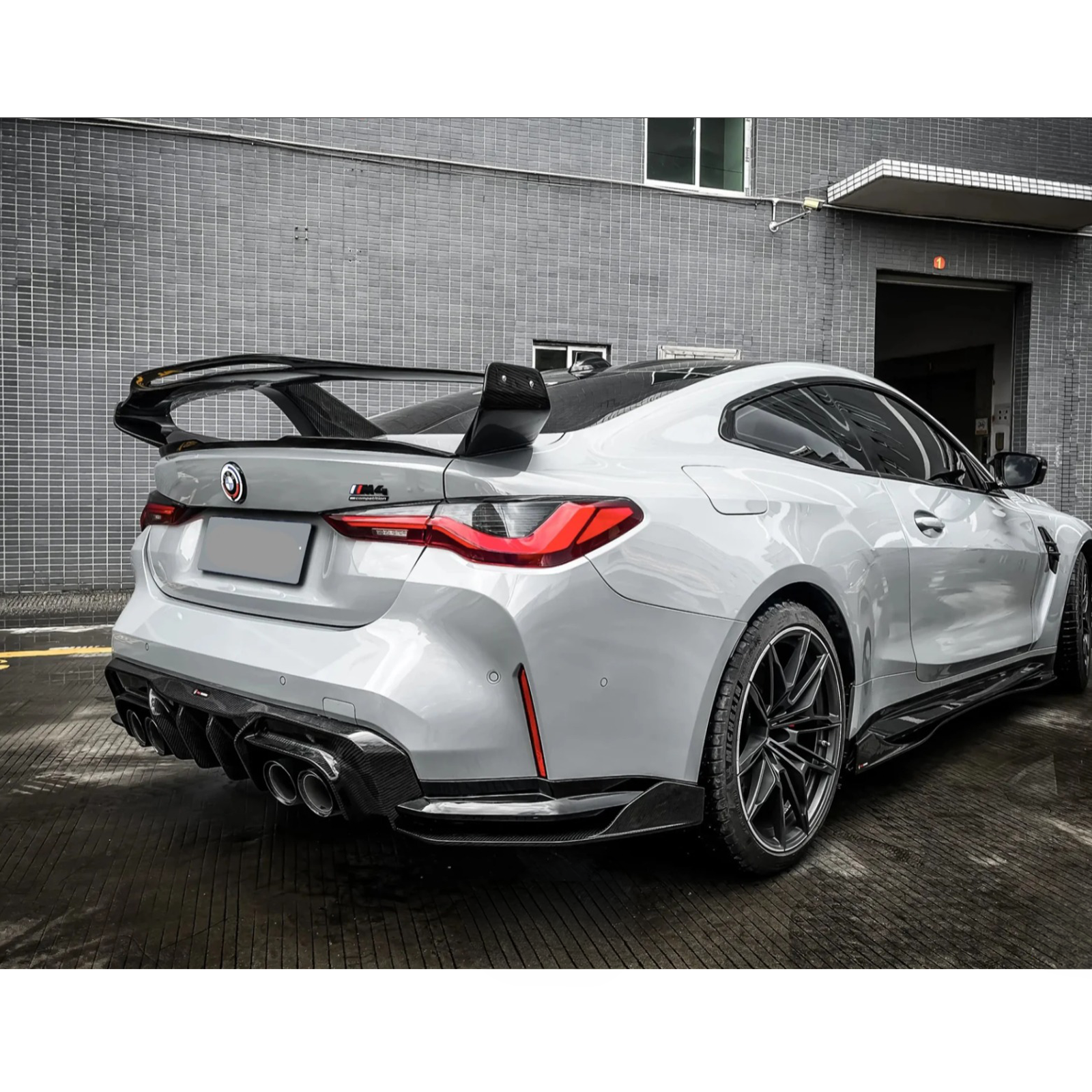 Prepreg Carbon Fiber TK Aggressive Large Rear Trunk Wing for BMW G80 M3 G82
