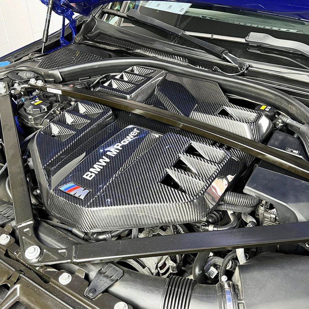 Carbon Fiber Engine Cover (Big Size Replacement) for BMW G87 M2 G80 G81 M3 G82 G83 M4