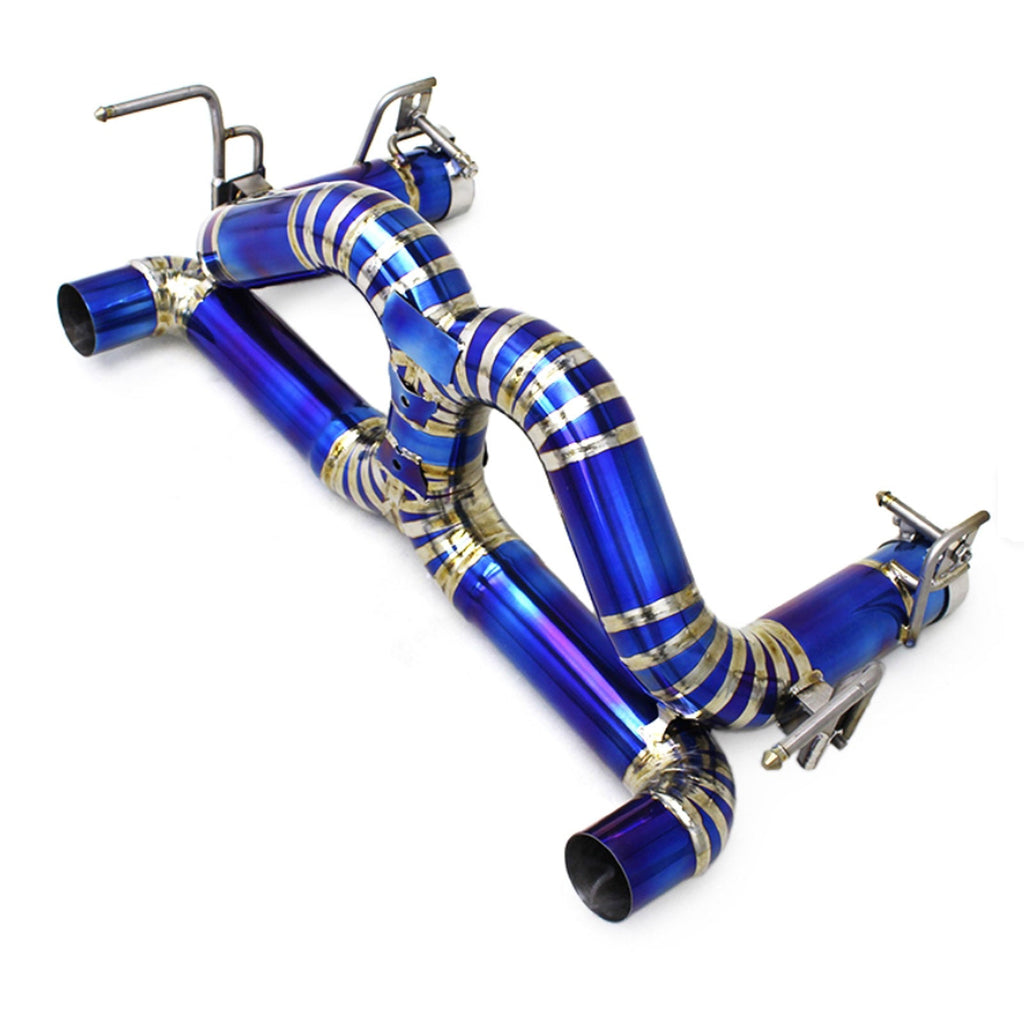 Titanium Straight Exhaust System for Ferrari 488 GTB Spider Pista