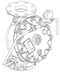 TR 3" Convex Flow Control Valve Galvanized Fire System