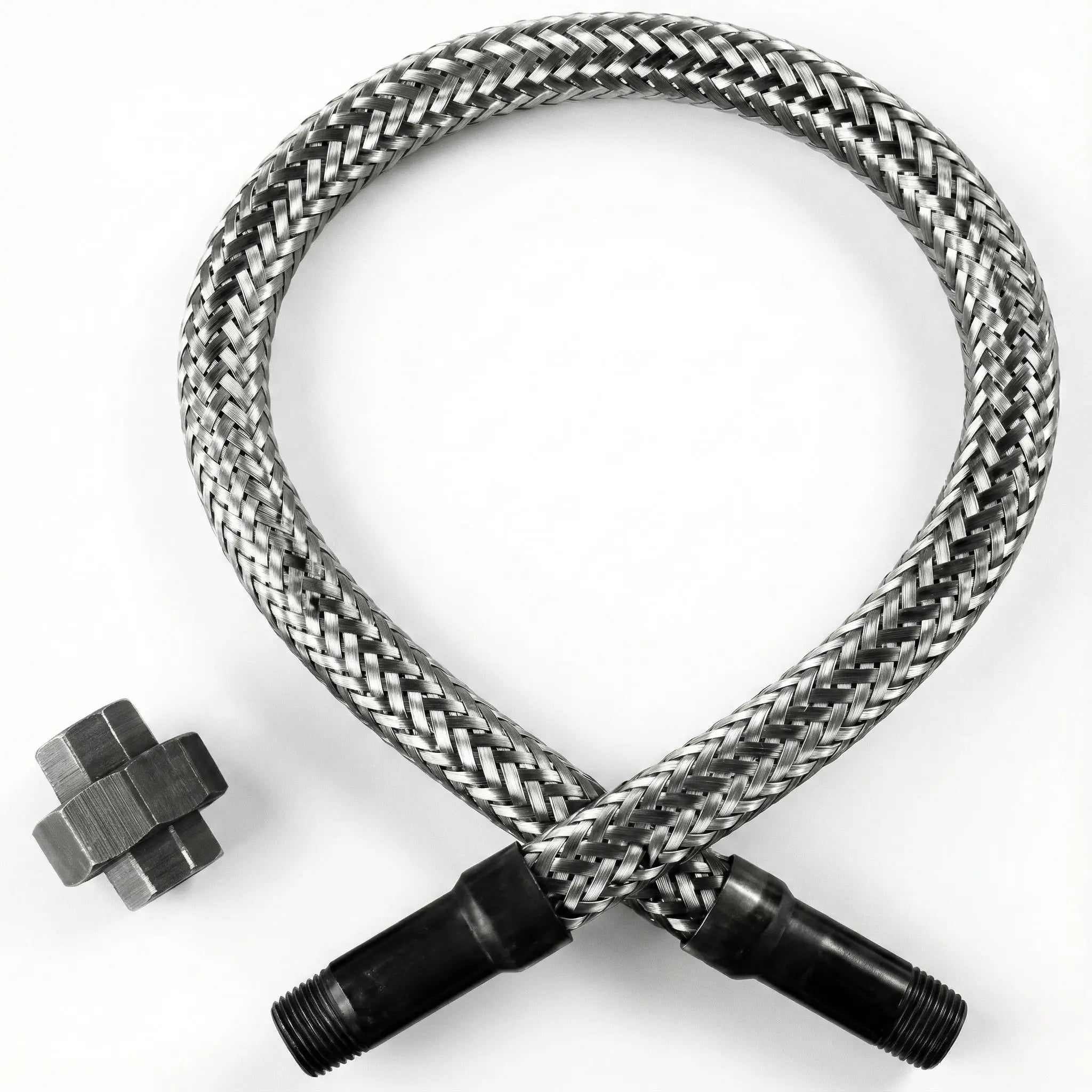 Stainless Steel Flex Hose 1/2" MNPT for Air Compressor