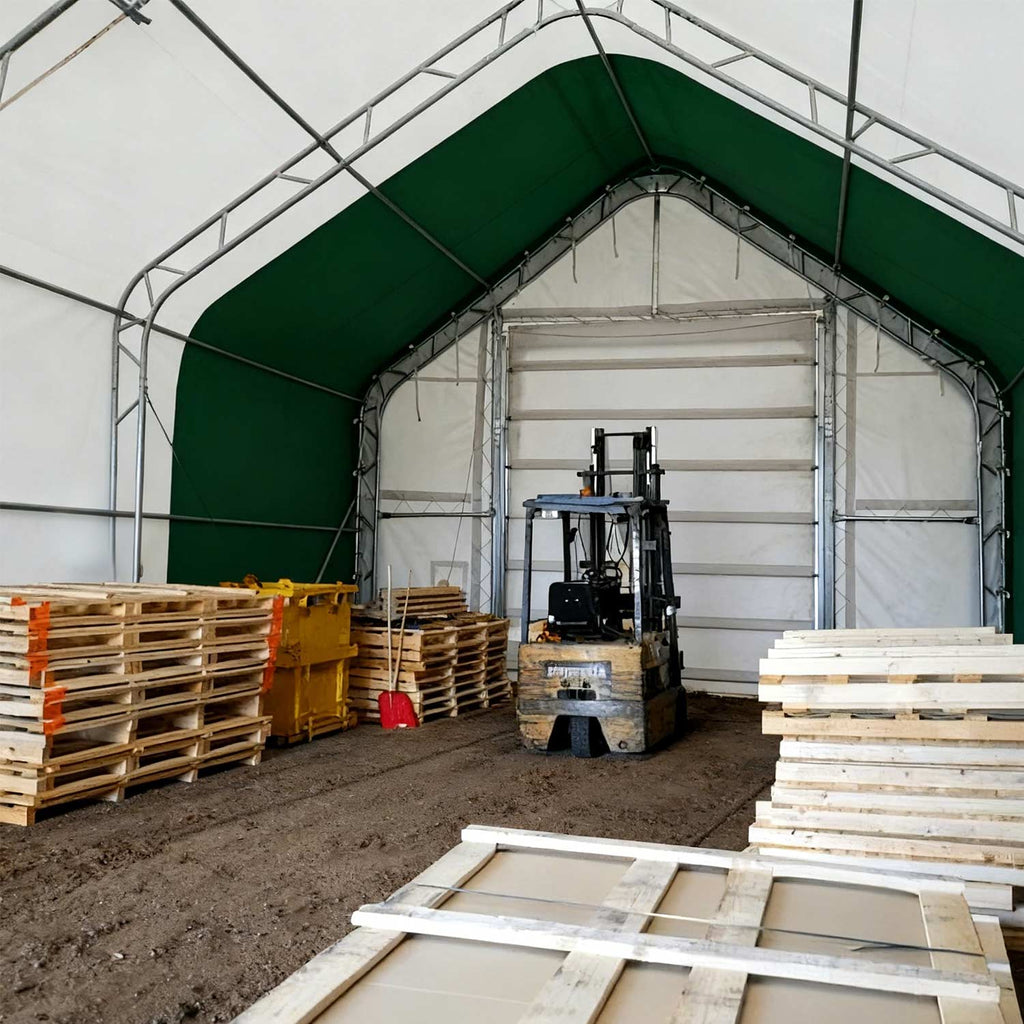 W20'xL40'xH16' Double Truss Storage Shelter
