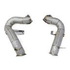 Straight Free Flow Stainless Steel Down Pipes for Porsche Macan Turbo GTS 3.6T