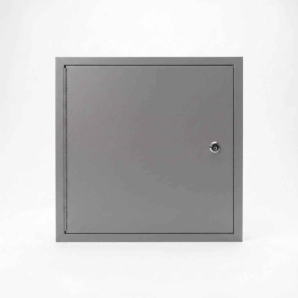Access Panel 14" X 14" Gray With Cam Easy Access
