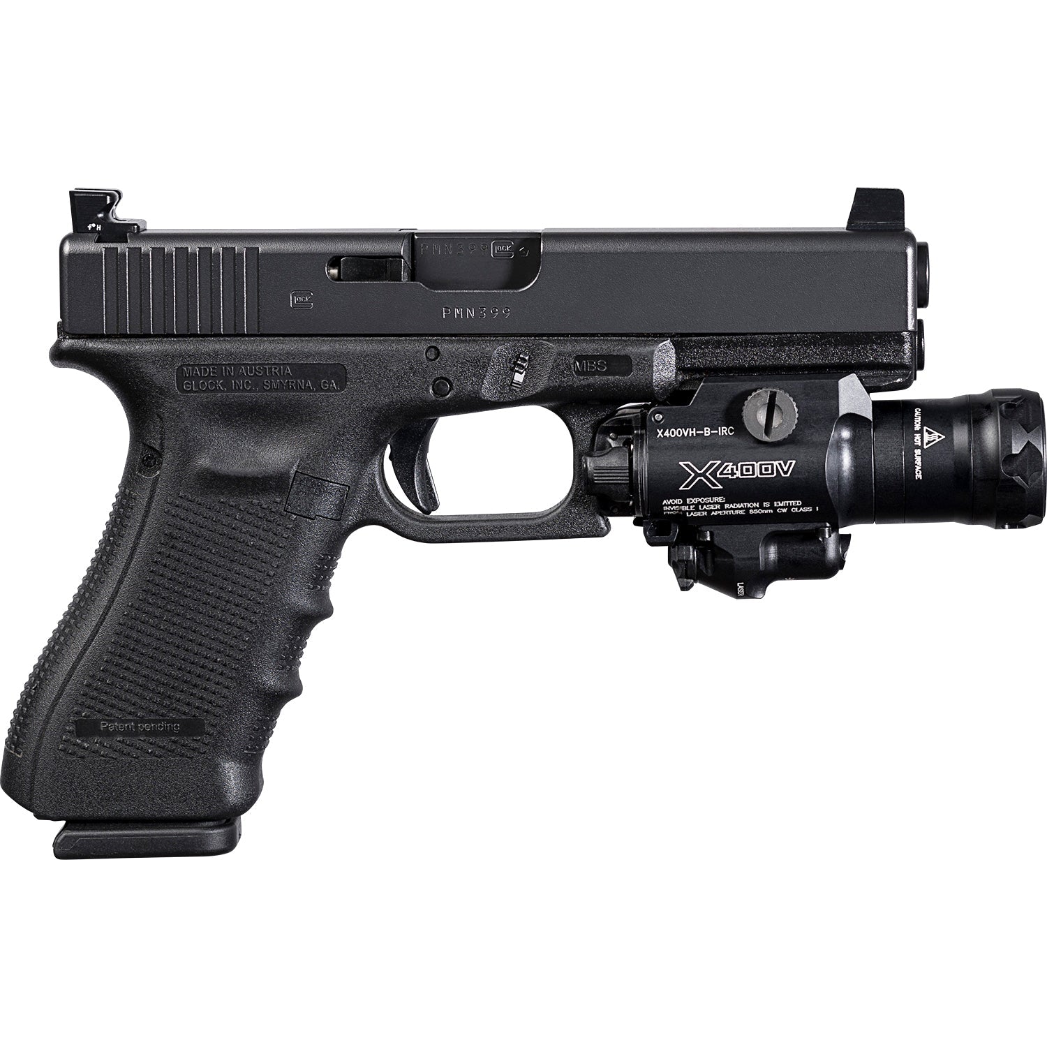 SureFire X400VH - 350 Lumens White Light & Infrared Laser - Fits MasterFire Holsters