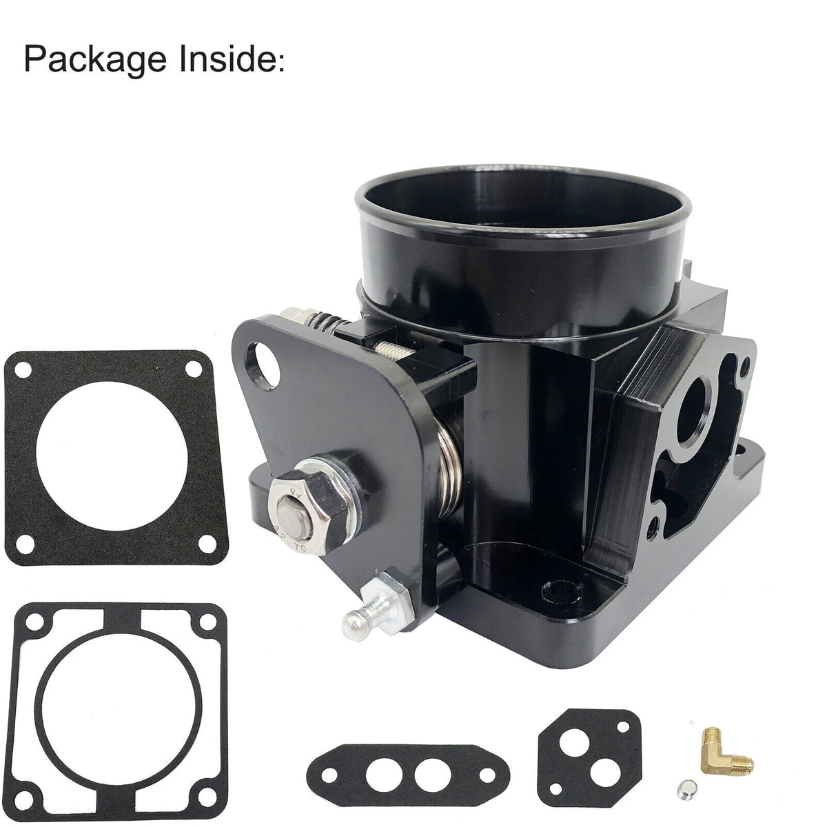 86-93 Ford Mustang GT Cobra LX 5.0 SL 75mm Throttle Body High Performance Billet
