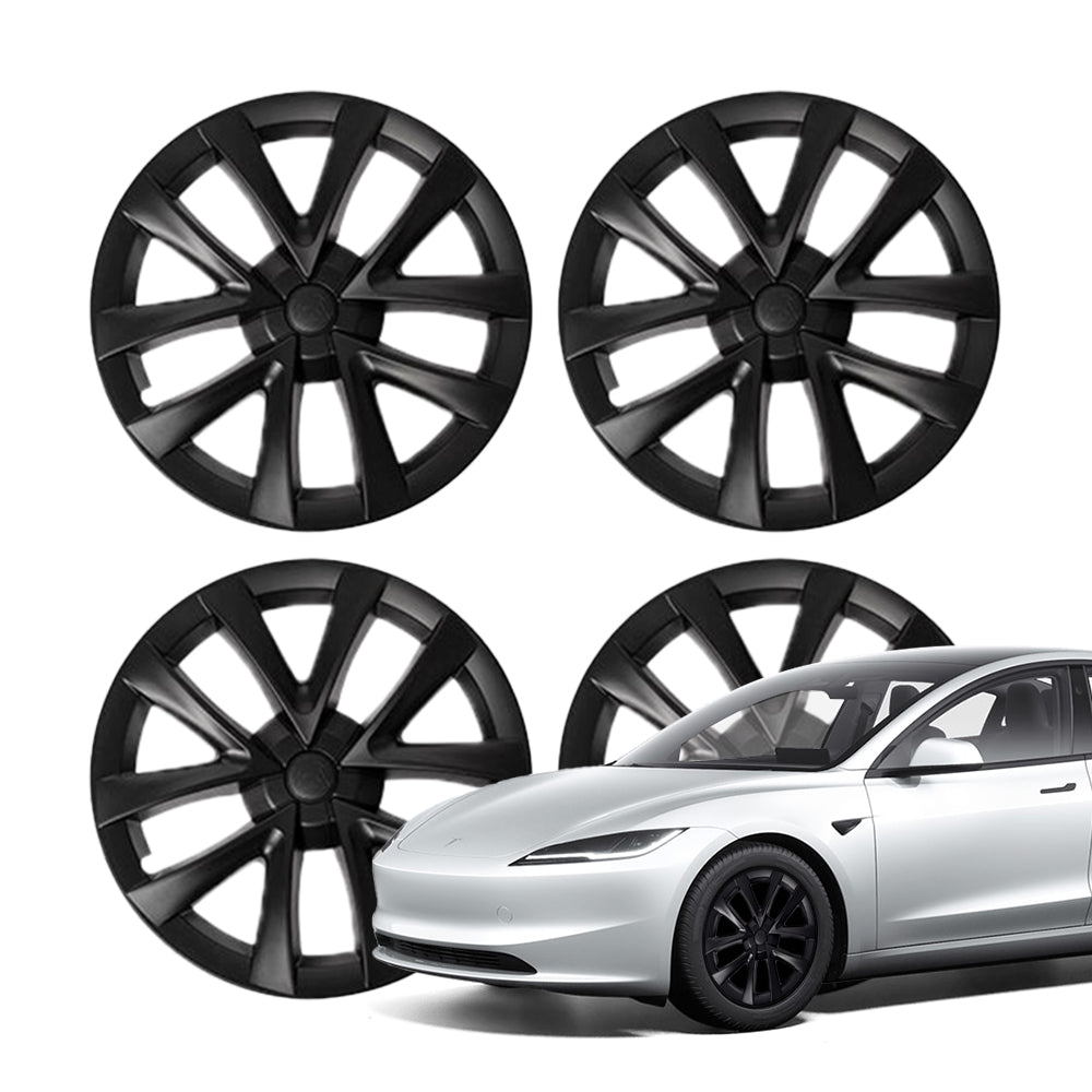 TESERY 18″ Wheel Caps S Plaid Style for Tesla Model 3 (4PCS)