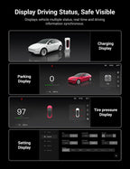 TESERY 8.9'' Dashboard Display with Ambient Lighting for Model 3 Highland / Model Y Juniper