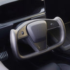 TESERY Touch Horn Carbon Fiber Yoke Plaid Steering Wheel Upgrade for Tesla Model S / X 2021-2023