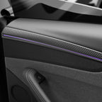TESERY Dry Carbon Fiber Door Trim Cover for Tesla Model Y Juniper