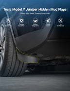 TESERY Hidden Mud Flaps for Model Y Juniper/ Model YL | Invisible Protection