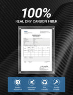TESERY Real Dry Carbon Fiber Dashboard Cover Overlay for Model 3 Highland / Model Y Juniper