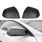 Carbon Fiber Mirror Covers for Model 3 / Y | 3 Finishes | 3M Adhesive