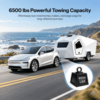 TESERY Trailer Tow Hitch for Model Y | 6500 lbs Capacity | No-Drill Install