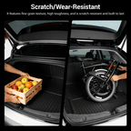 TESERY Trunk Mat With Backrest Mat for Model 3 Highland