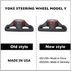 TESERY Yoke Carbon Fiber Steering Wheel for Model 3 / Y【Style 37】