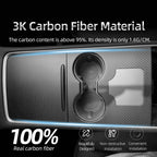Tesla Model 3 / Y Center Console Wrap Cover  (Gen. 1 & 2 & 3) - Carbon Fiber Interior Mods