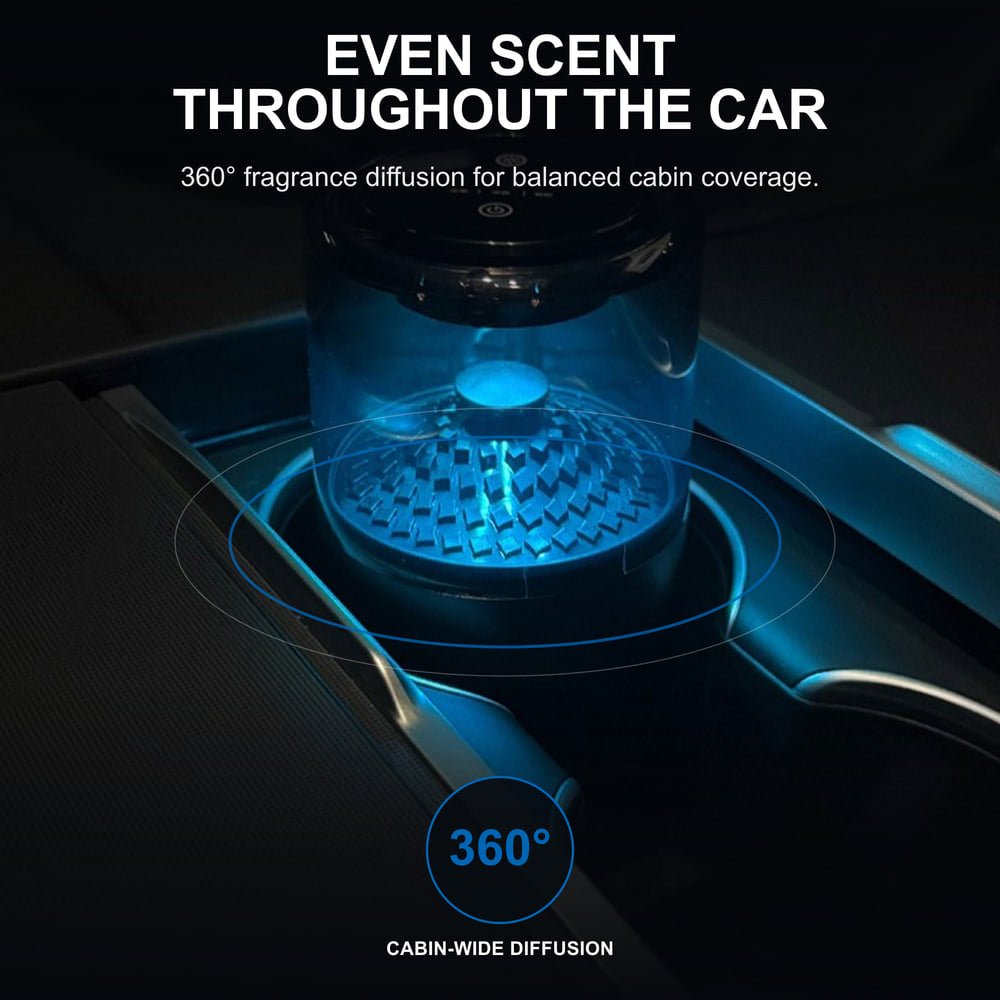 Tesla Model Y/3/S/X Cloud Mist Car Diffuser With Ambient Lighting