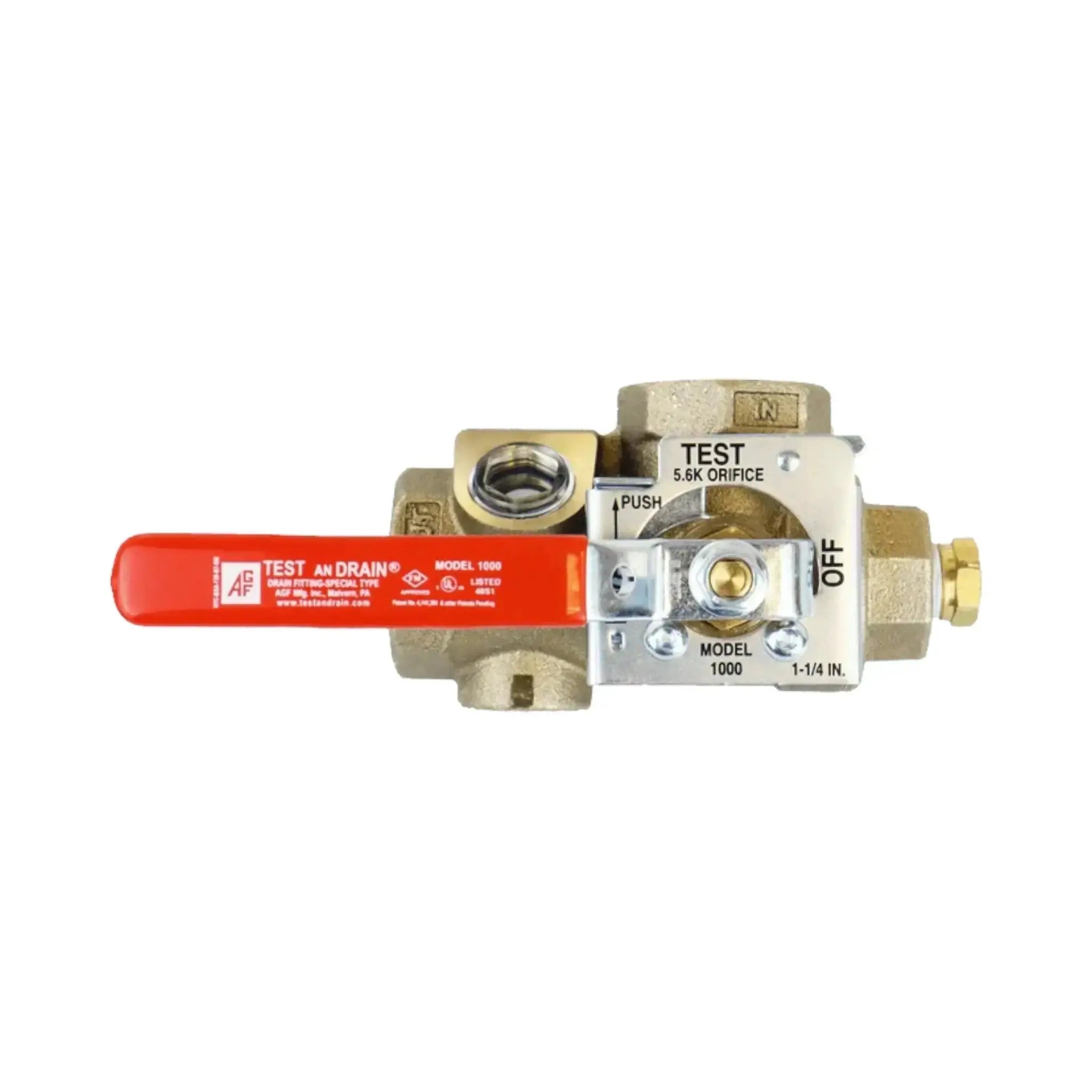 AGF TESTANDRAIN 1011 Fire Sprinkler Valve with Pressure Relief