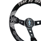 BW Rose Steering Wheel + Hub Adapter Kit For 96-06 Civic Prelude, S2000, Accord, RSX