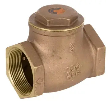 Threaded Swing Check Valve Soft Seat Brass Body