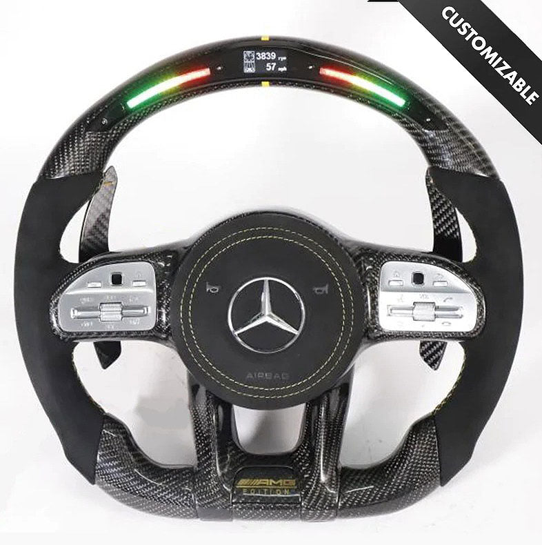 Mercedes-Benz 2020+ AMG Performance Style Customizable Steering Wheel (Fits 2010+ All Models)
