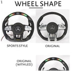 Mercedes-Benz 2020+ AMG Performance Style Customizable Steering Wheel (Fits 2010+ All Models)
