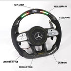 Mercedes-Benz 2020+ AMG Performance Style Customizable Steering Wheel (Fits 2010+ All Models)