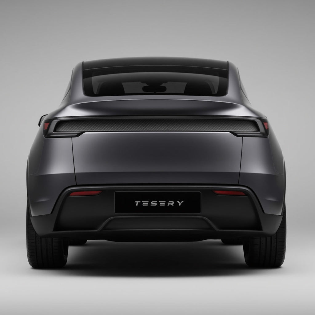 Trunk Tailgate Applique for Tesla Model Y Juniper - Real Dry Molded Carbon Fiber
