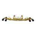 Valved Gold Plated Catback Exhaust Carbon Fiber Tips for Corvette C8