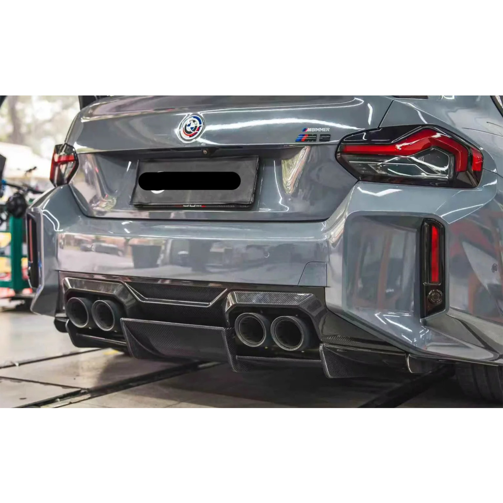 Pre-Preg Carbon Fiber Rear Undertray Diffuser V2 for BMW G87 M2