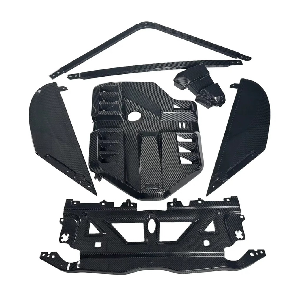 Dry Carbon Fiber Full Engine Bay Cover Kit for BMW G80 M3 G82 M4