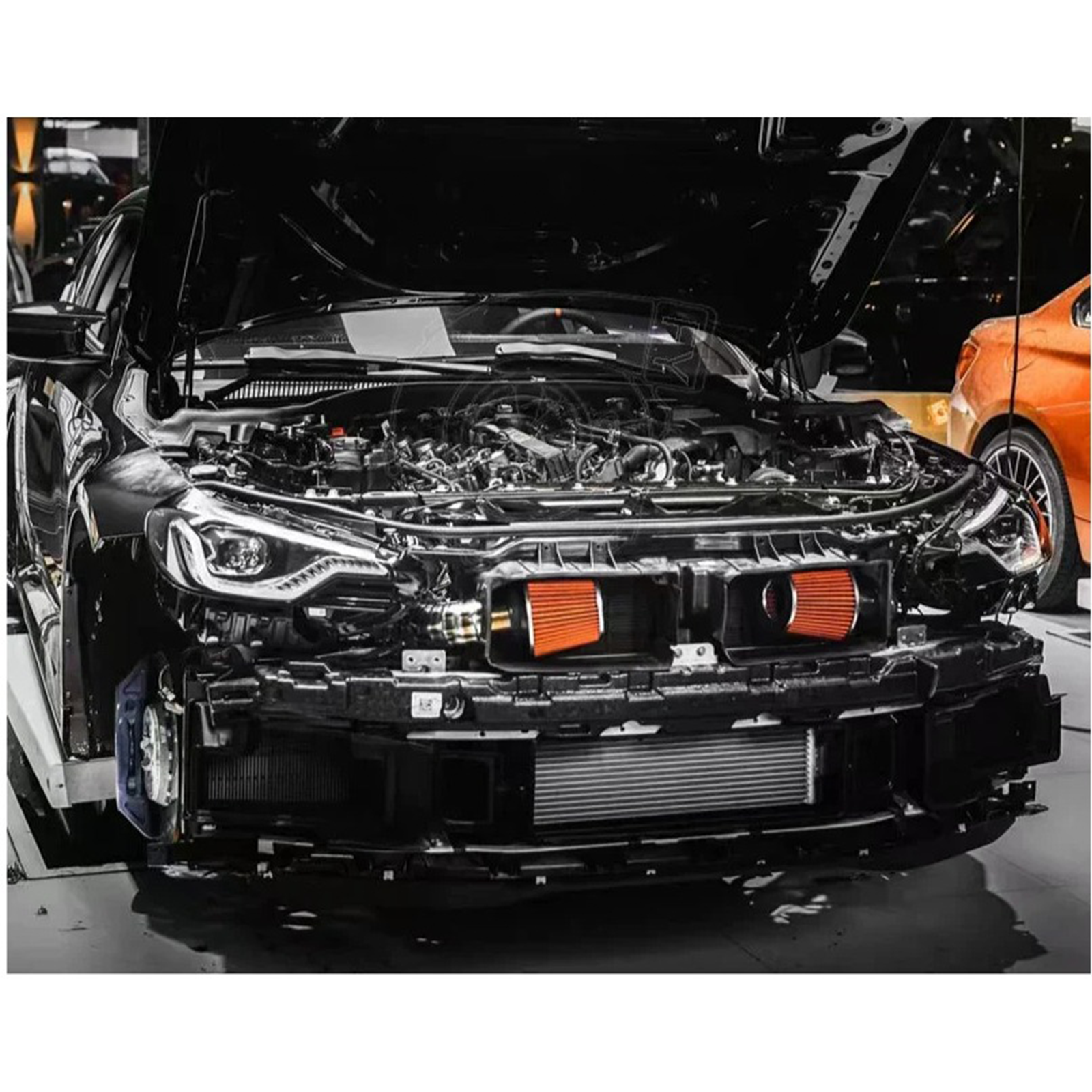 S58 High-Flow Front Mount Air Intake System for BMW G87 M2 G80 M3 G82 M4