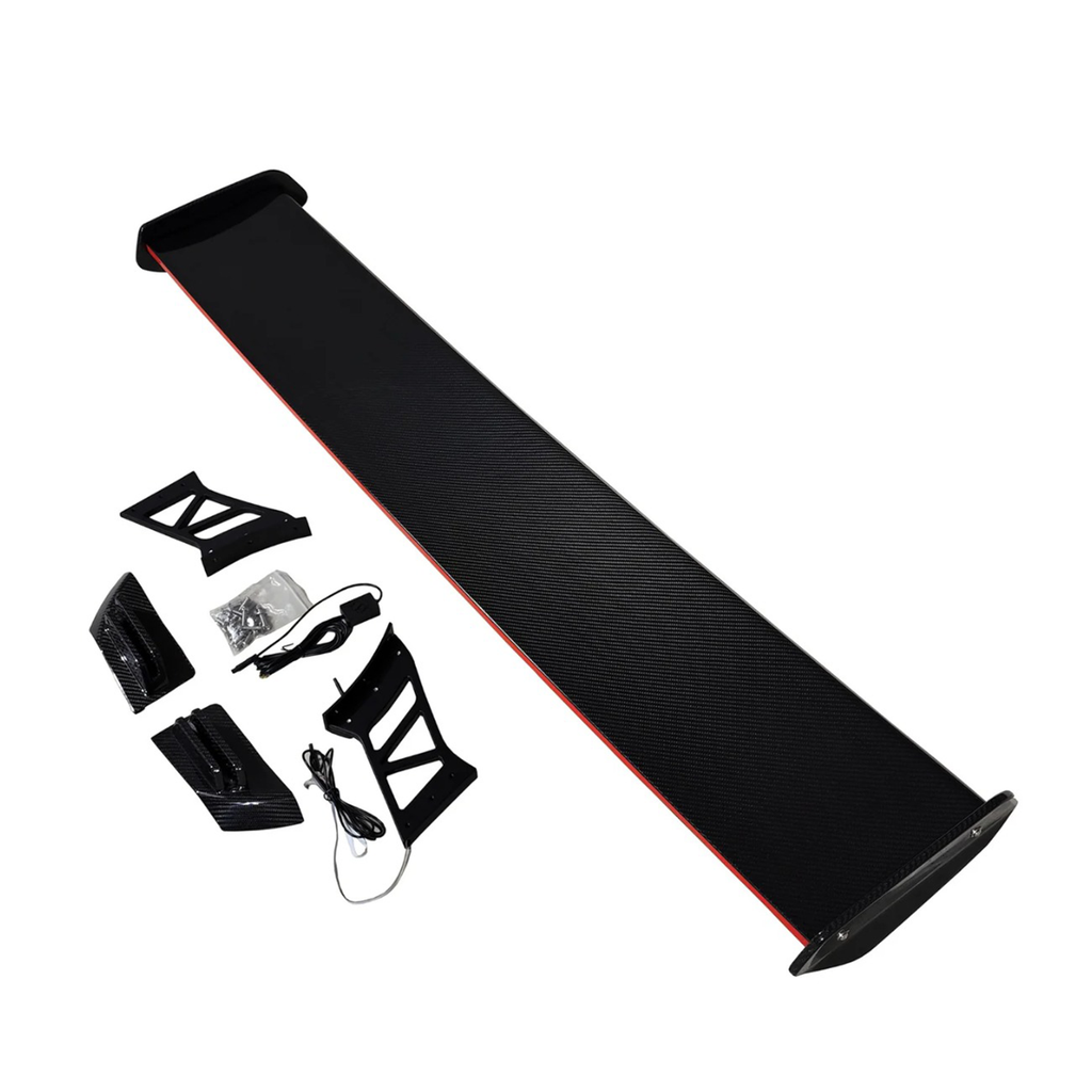 Prepreg Carbon Fiber Wing w/ LED for BMW G80 M3 G82 M4 G87 M2
