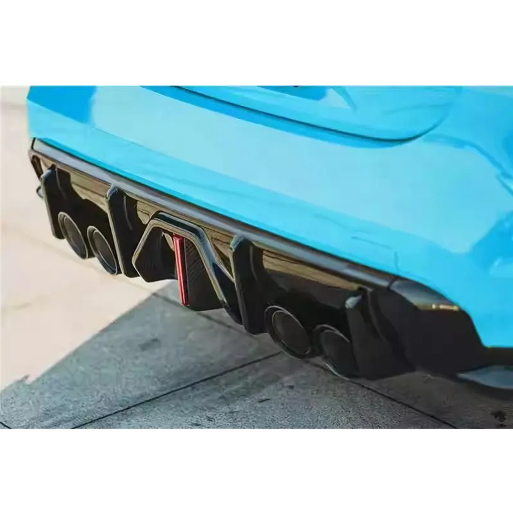 V2 Carbon Fiber Rear Diffuser w/ LED Light for BMW G80 M3 G82 G83 M4
