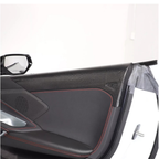 Carbon Fiber Interior Door Upper Panel Trim Cover for Chevrolet Corvette C8