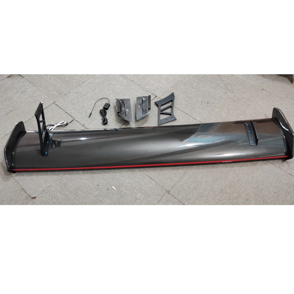 Prepreg Carbon Fiber Wing w/ LED for BMW G80 M3 G82 M4 G87 M2