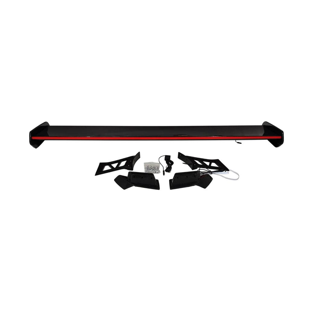 Prepreg Carbon Fiber Wing w/ LED for BMW G80 M3 G82 M4 G87 M2