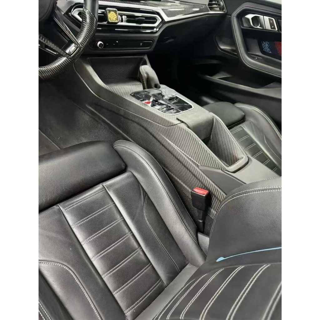 Carbon Fiber CSL Style Center Console Control Panel for BMW G87 M2 G80 M3 G82 M