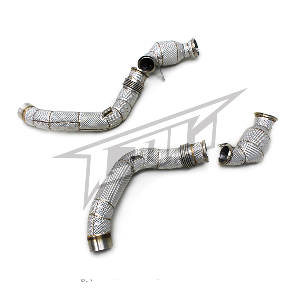Stainless Catted Downpipe Heat Shield for BMW M5 F90 4.4T
