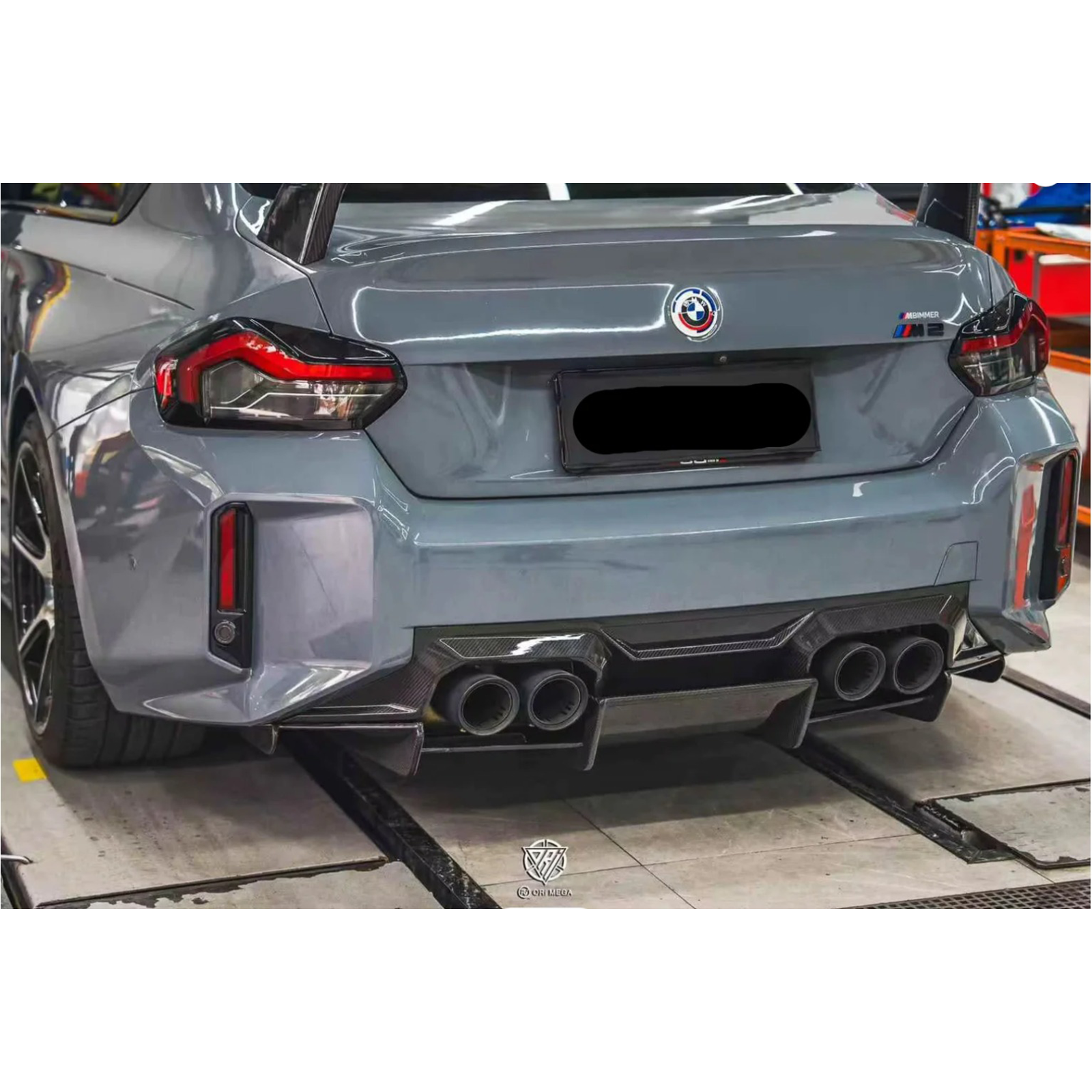 Pre-Preg Carbon Fiber Rear Undertray Diffuser V2 for BMW G87 M2