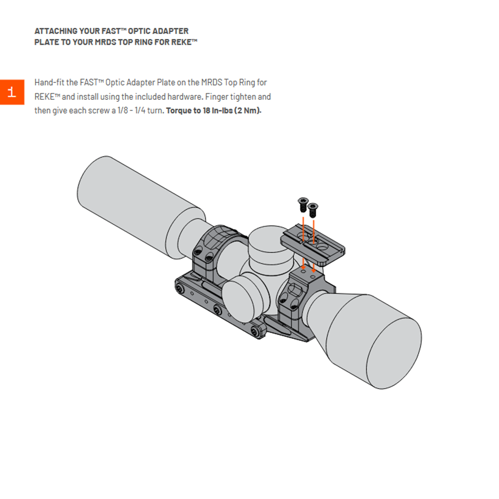 Unity Tactical REKE™ Scope Mount - 30mm, 34mm and 35mm Tubes